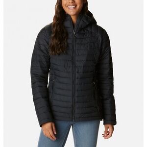 COLUMBIA Sports. BLACK Insulated Jacket, Hooded, LARGE, NEW w/o tags